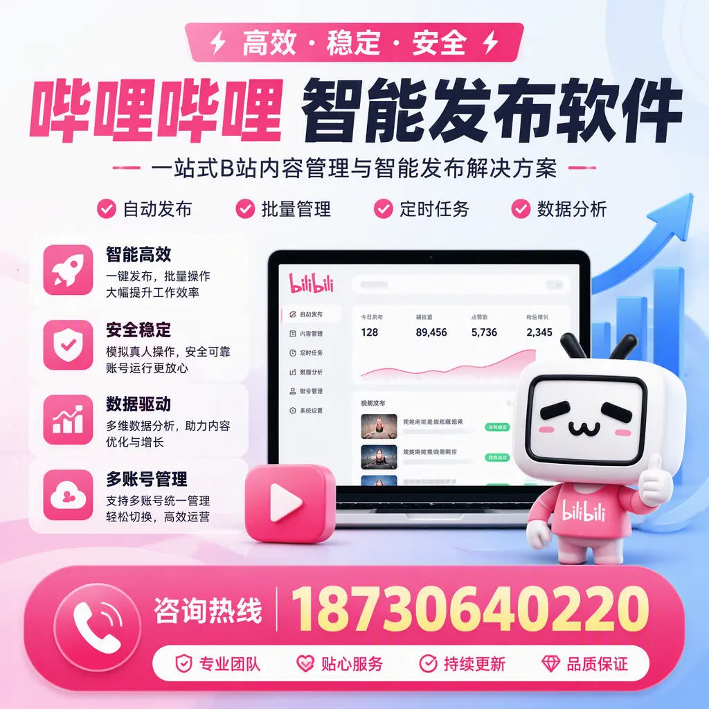 哔哩哔哩智能发布软件适用场景分析：在 红河 的最佳实践